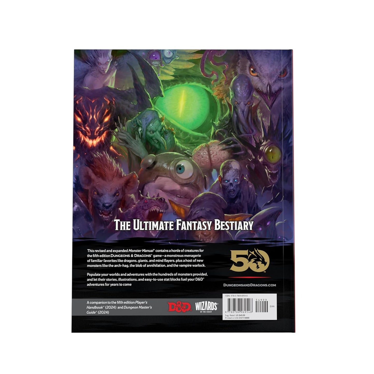 Dungeons & Dragons Core Rulebook – Monster Manual 2024 (engl. Version) – Monsterhandbuch UK