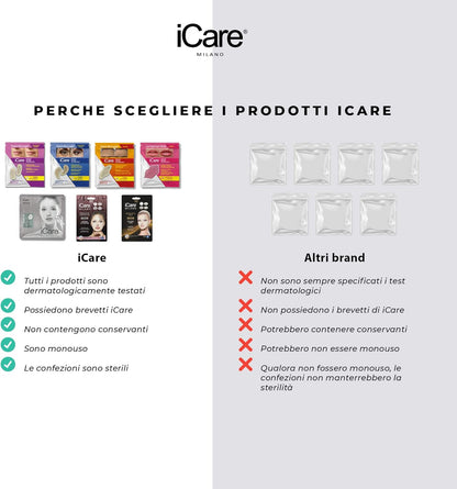 iCare Feuchtigkeitsspendende 2-Phasen-Gesichtsmaske + Crystal Oil Hyaluronsäure Anti-Aging