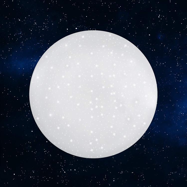 LED-Deckenleuchte 15W Rund Sternenhimmel-Effekt Glitzer Kronleuchter