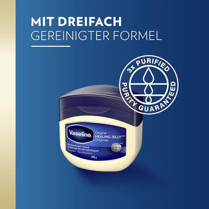 Vaseline Original Hautschutzcreme für trockene Haut, Schmiergelatine, 100 ml