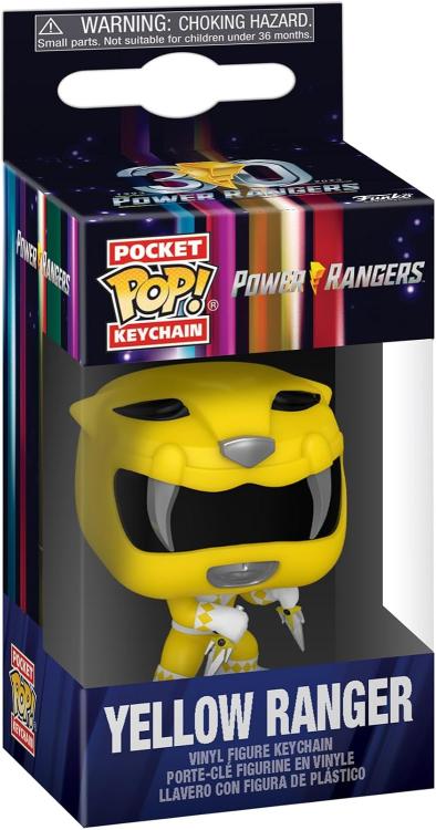 Funko Pop! Keychain TV Power Rangers 30th (Yellow Ranger) Schlüsselanhänger Vinyl 4cm