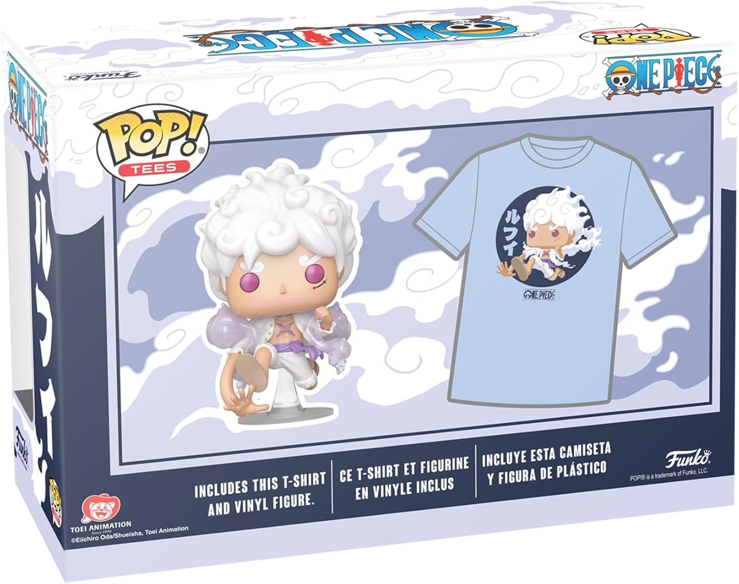 Funko Pop & Tee - One Piece Ruffy Gear Five - Figur + T-Shirt Fifth Gear OP XL