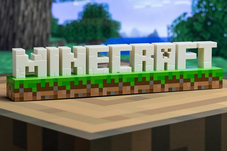 Paladone Lampada Minecraft Luce Logo - Lampada Luce Led Notturna Usb O Batterie
