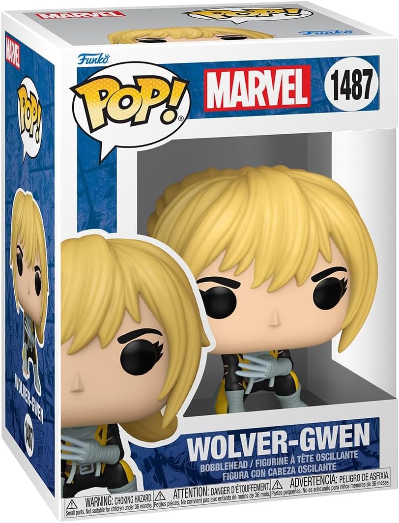 Funko Pop ! Marvel  - Gwen (1487) Wolver-Gwen (Gwenverine) Vinyl Figure 9cm