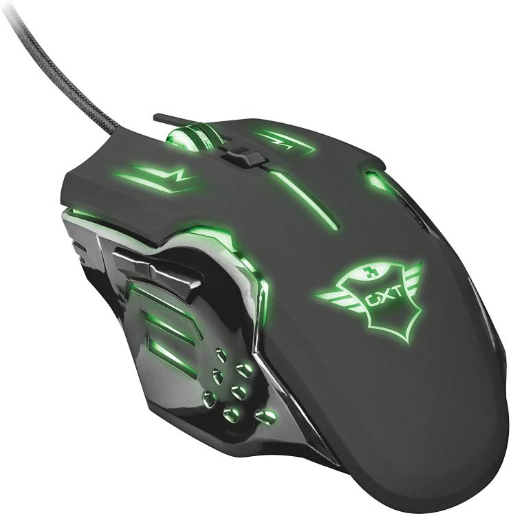 Trust Gaming Maus GXT 108 Rava Beleuchtet RGB PC Laptop PS4 PS5 Xbox One