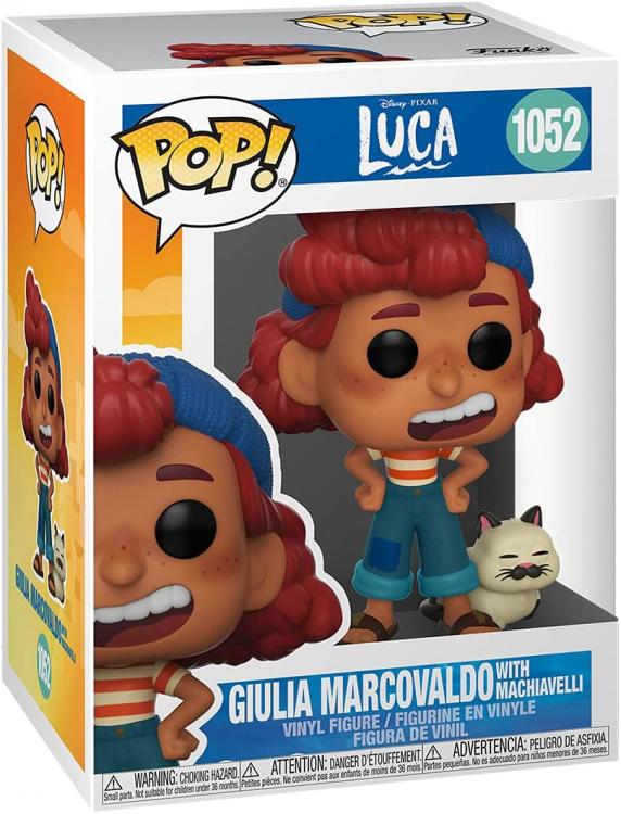 Funko Pop Disney Luca (1052) Giulia Marcovaldo und Machiavelli Vinylfigur Pixar