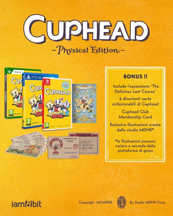 Cuphead Physische Edition Nintendo Switch Videospiel EU Neu Versiegelt