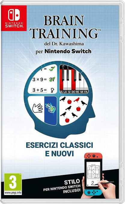 BRAIN TRAINING DES DOKTORS KAWASHIMA NINTENDO SWITCH PUZZLE DENKSPIEL ITALIENISCH