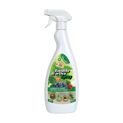 Insetticida Naturale per Piante 750 ml - A Base di Estratto Biologico di Ortica - Efficace Contro Cocciniglia, Afidi, Ragnetto Rosso e Pidocchi - Spray