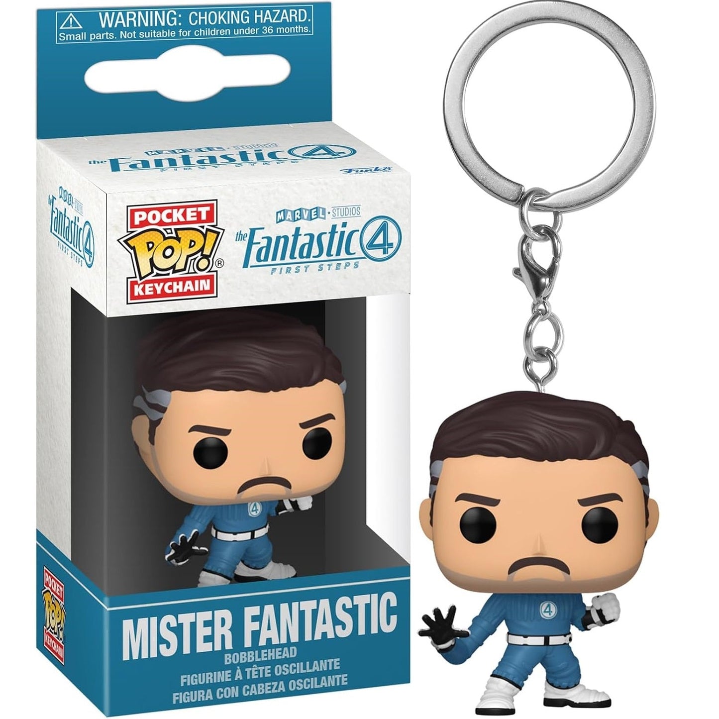 Funko Pop Pocket Schlüsselanhänger Fantastic 4 (Mister Fantastic) Schlüsselanhänger
