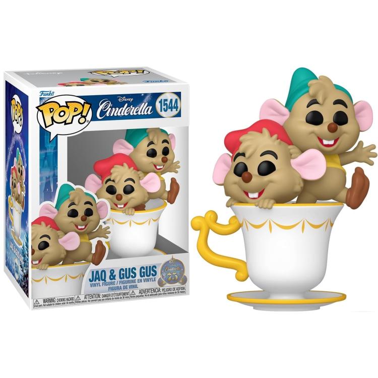Funko Pop! Disney Cinderella 75th - (1544) Jaq & Gus In Cup - Cinderella's 9cm