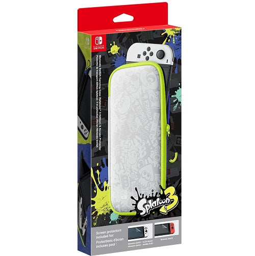 Nintendo Switch Splatoon 3 Kit Hülle + Schutzfolie Limited Edition Cover Oled