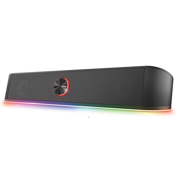 Trust Soundbar für PC TV mit RGB-LED Thorne USB/3.5mm 12 Watt Gaming-Lautsprecher |24007