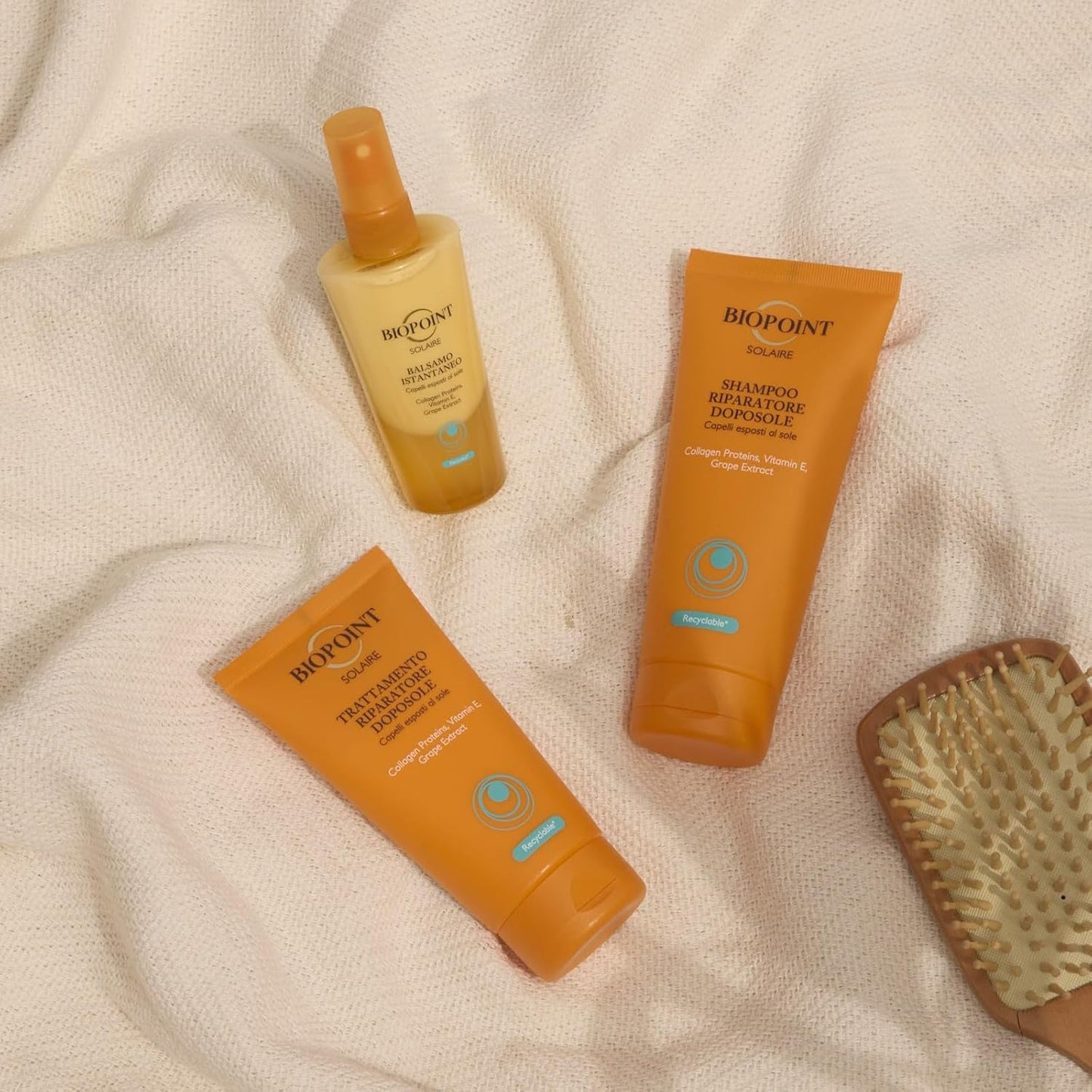 Biopoint Solaire Reparierendes After-Sun Shampoo für trockenes und strapaziertes Haar 200ml