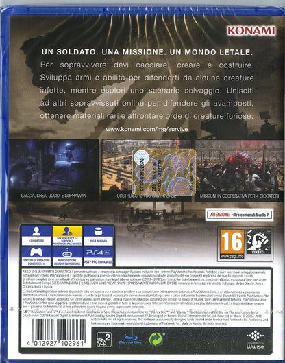 Metal Gear Survive Ps4 Gioco Italiano Playstation 4 Videogioco Eu Multilingua