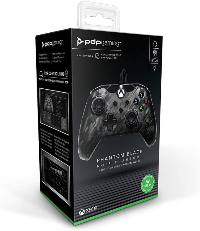 CONTROLLER PDP XBOX SERIES X / XBOX ONE OFFIZIELLER KABELGEBUNDENER PAD JOYPAD BLACK CAMO