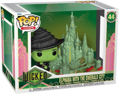 Funko Pop! Town - Wicked (44) - Elphaba mit Smaragdstadt Vinyl Figur 25cm