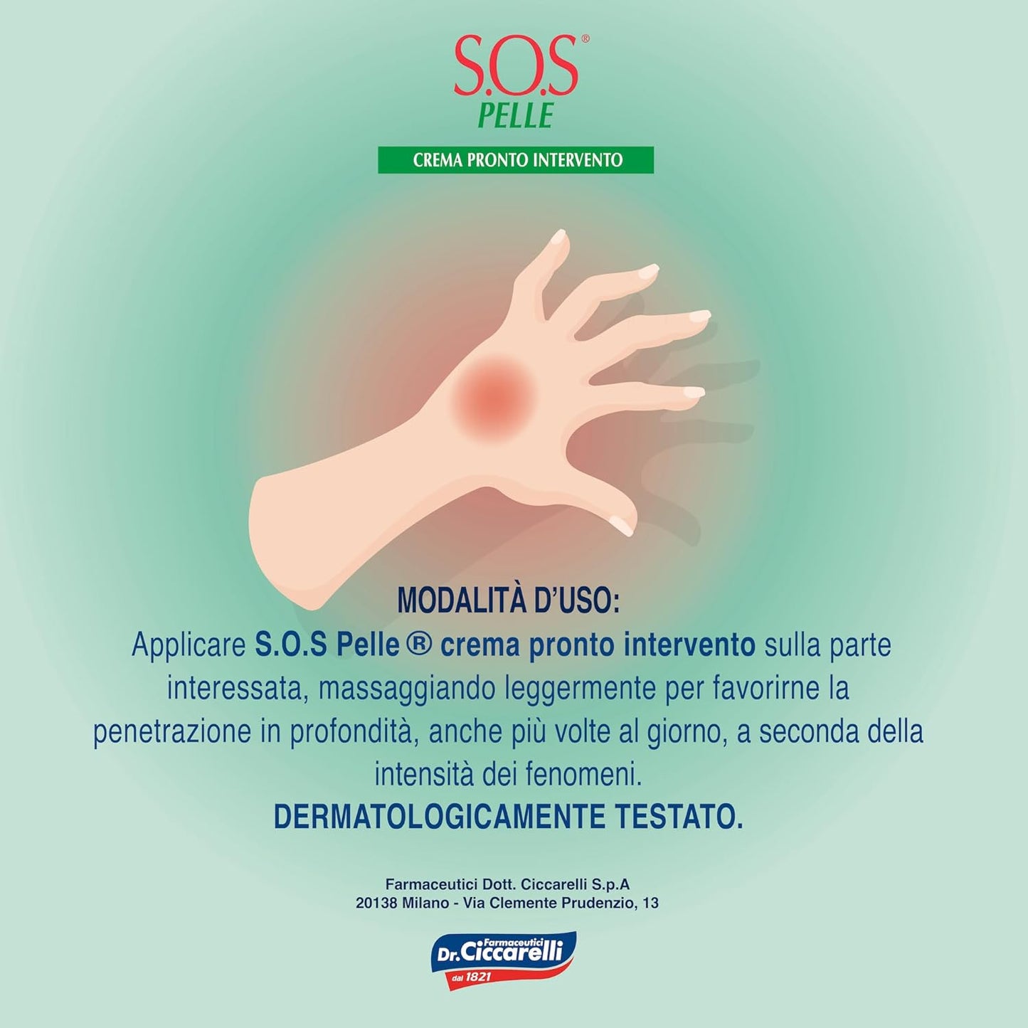 S.O.S Dr. Ciccarelli Pronto Intervento Creme 25ml Made in Italy Dermatologisch