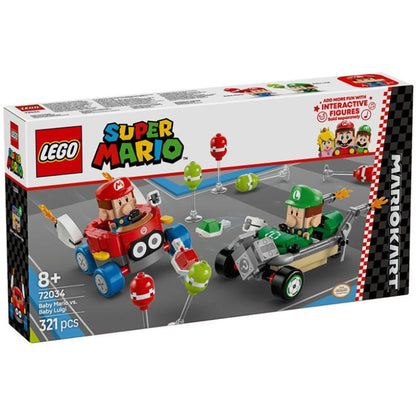 Lego - Super Mario Kart 72034 (Baby Mario Vs Baby Luigi) Set mit Figuren 321 Teile 8+