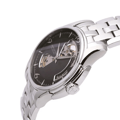 Hamilton Jazzmaster Open Heart H325 – Eleganza meccanica con quadrante nero