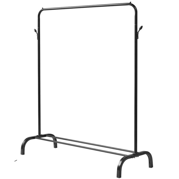 Kleiderständer Garderobenständer Schuhregal Garderobe aus Metall (Schwarz)