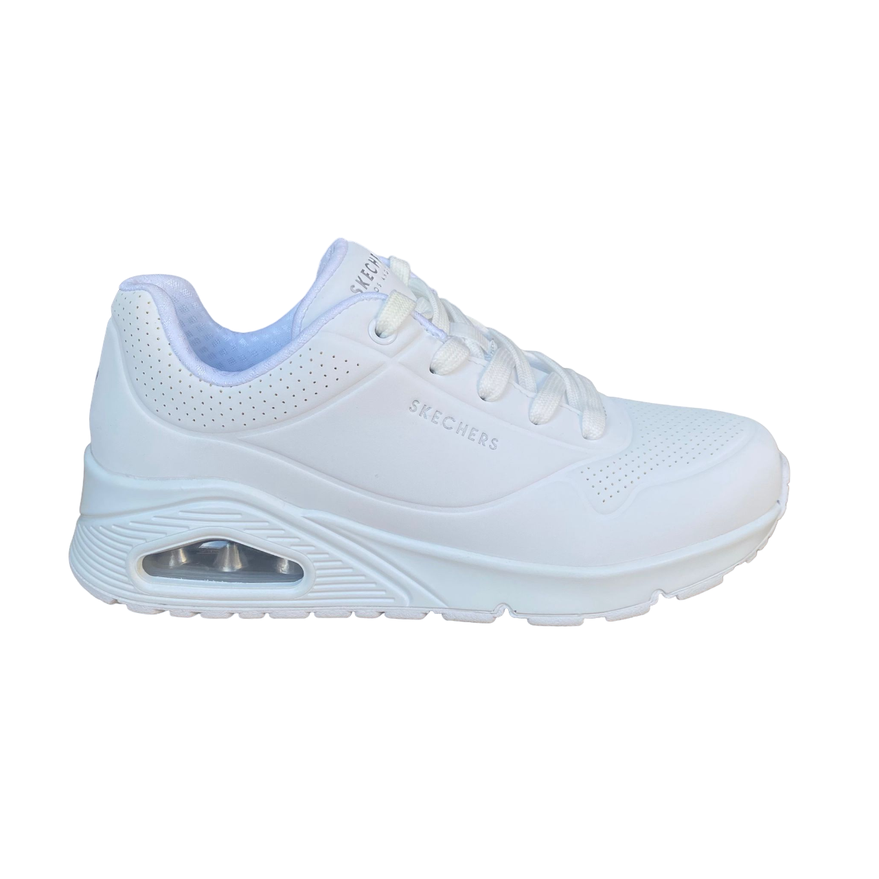 Skechers Sneakers Donna Uno Stand On Air 73690/W Bianco