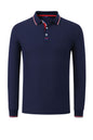 Men's long-sleeved polo shirt, men's polo for autumn and winter