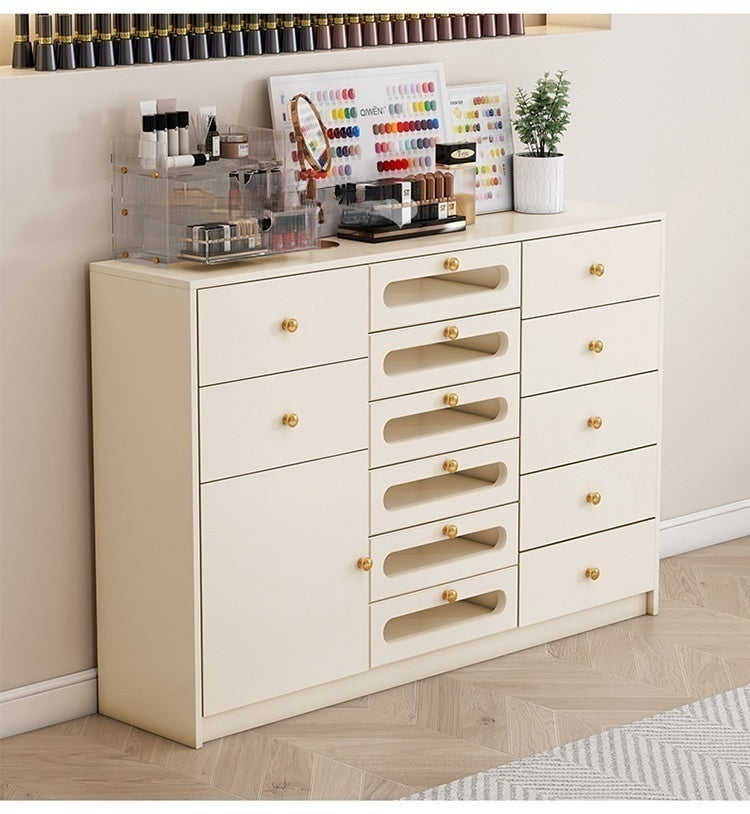 Cassettiera moderna per negozi di manicure e cura della pelle，Design a più scomparti.Specializzato per l'organizzazione del negozio