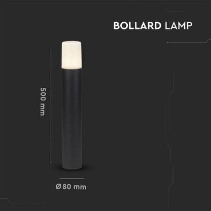 V-TAC Piantana LED da Giardino GU10, H 50cm, Nero Opaco, IP54