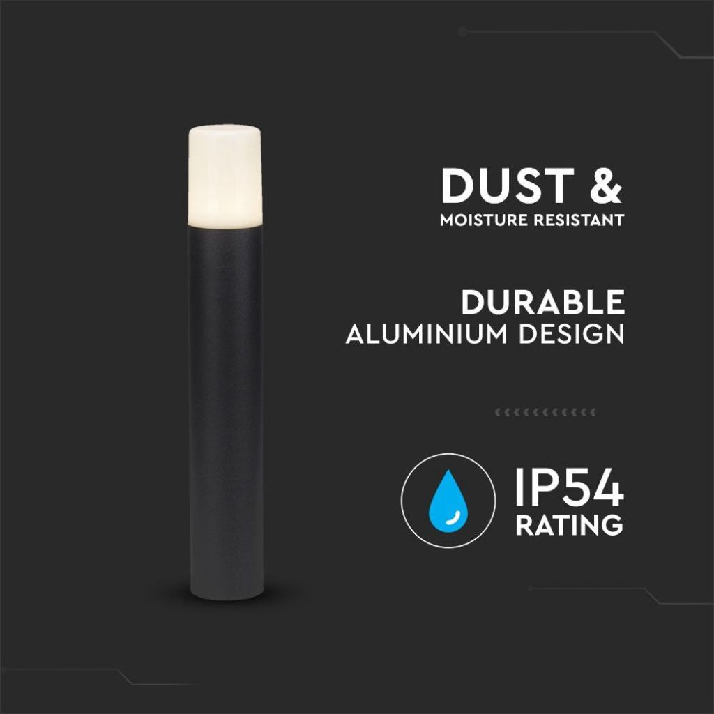 V-TAC Piantana LED da Giardino GU10, H 50cm, Nero Opaco, IP54