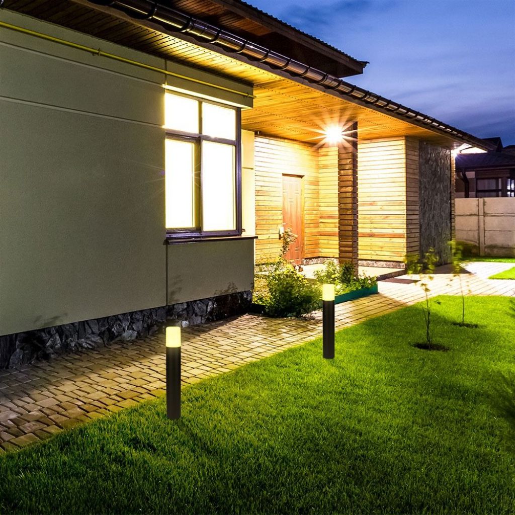 V-TAC Piantana LED da Giardino GU10, H 50cm, Nero Opaco, IP54