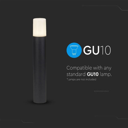 V-TAC Piantana LED da Giardino GU10, H 50cm, Nero Opaco, IP54