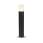 V-TAC GU10 LED Garden Bollard Light, H 50cm, Matt Black, IP54