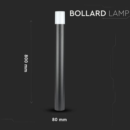 V-TAC Piantana LED da Giardino GU10, H 80cm, Nero Opaco, IP54