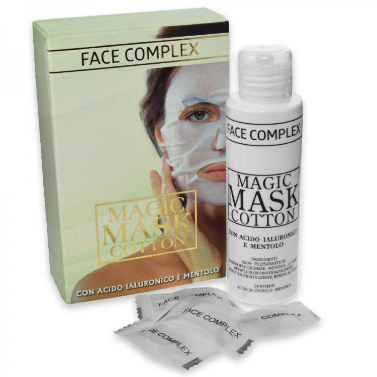 Feuchtigkeitsspendende, regenerierende Gesichtsmaske Magic Mask Cotton Hyaluronsäure und Menthol