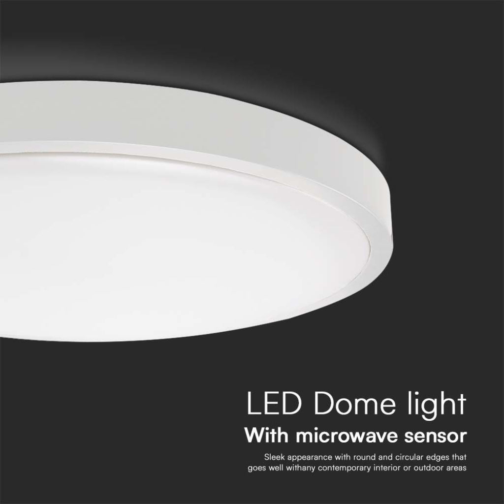 LED Deckenleuchte Rund 18W mit Fernbedienung und Bewegungssensor 6500K IP44