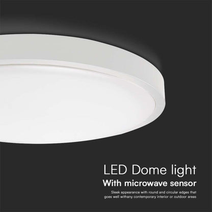 LED Deckenleuchte Rund 18W mit Fernbedienung und Bewegungssensor 6500K IP44