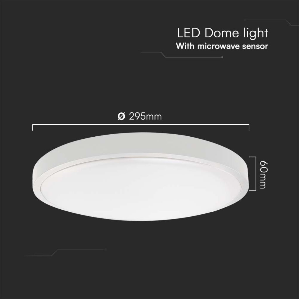LED Deckenleuchte Rund 18W mit Fernbedienung und Bewegungssensor 6500K IP44