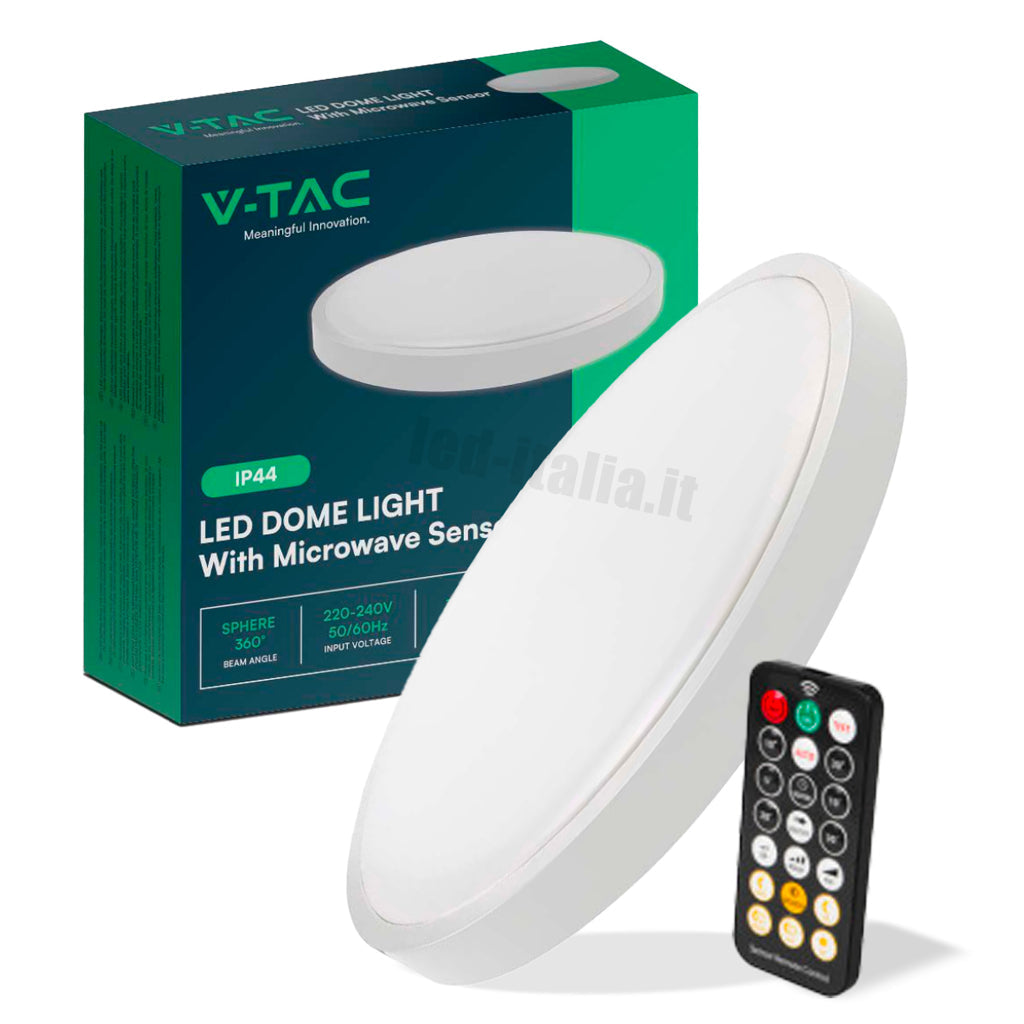 LED Deckenleuchte Rund 18W mit Fernbedienung und Bewegungssensor 6500K IP44