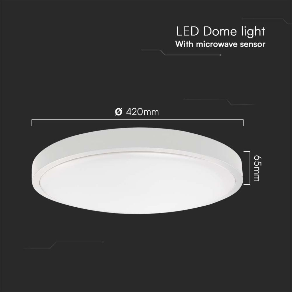 V-Tac Plafoniera LED 36W Rotonda 4000K con Sensore e Telecomando
