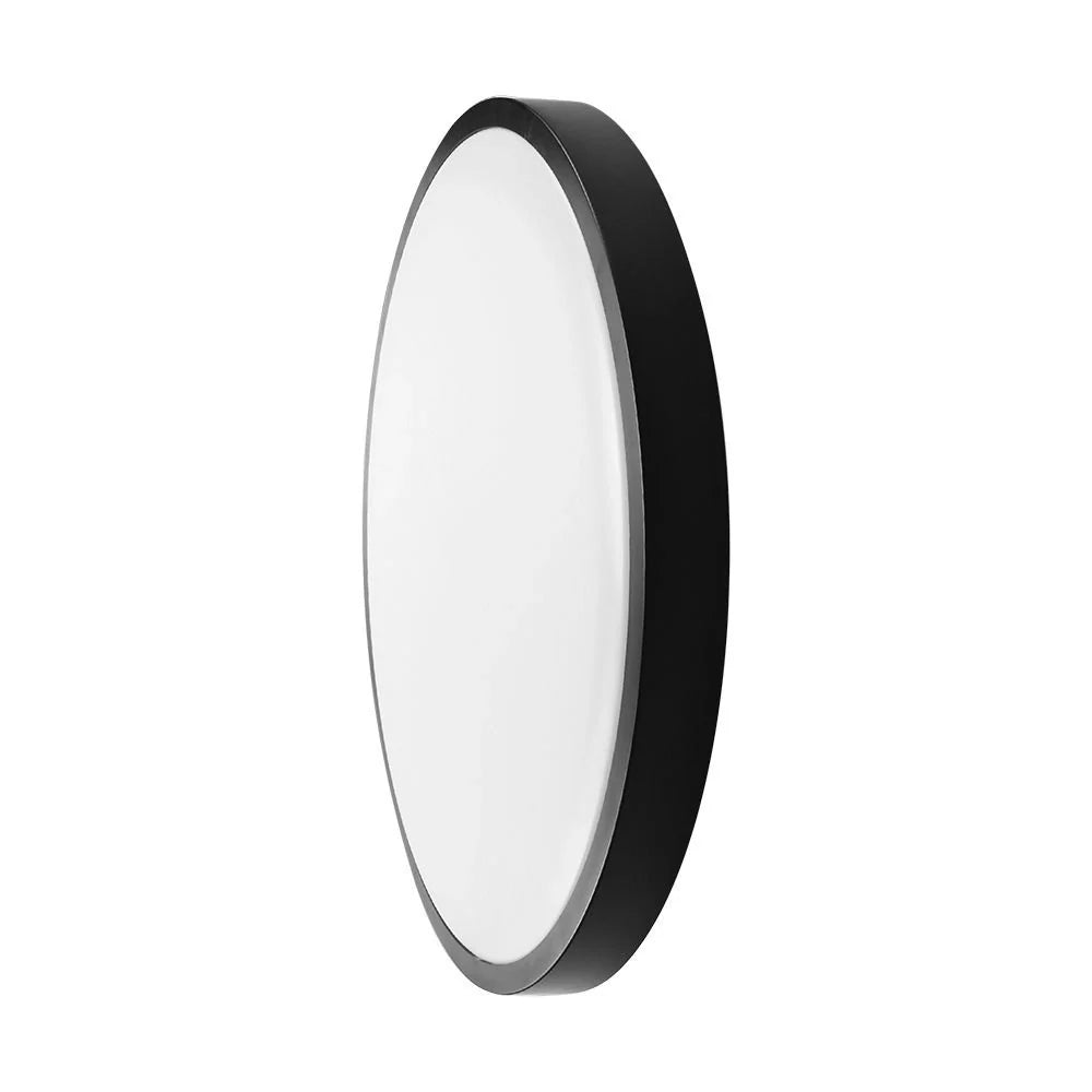 V-TAC LED-Deckenleuchte 18W Ø295mm schwarz – Samsung Chip & Sensor, 4000K