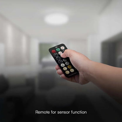 Plafoniera LED V‑TAC 36W rotonda nera – 4000K, sensore e telecomando