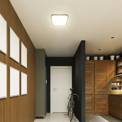 V-TAC LED-Deckenleuchte, 18 W, quadratisch, schwarz – Samsung Chip, Sensor + Fernbedienung