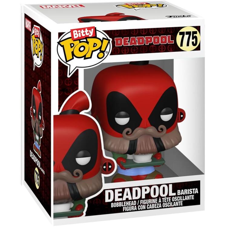 Funko Bitty Pop! Deadpool Dinopool/Deadpool Barista/Römischer Senator 4er-Pack Mystery