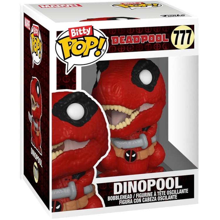 Funko Bitty Pop! Deadpool Dinopool/Deadpool Barista/Römischer Senator 4er-Pack Mystery