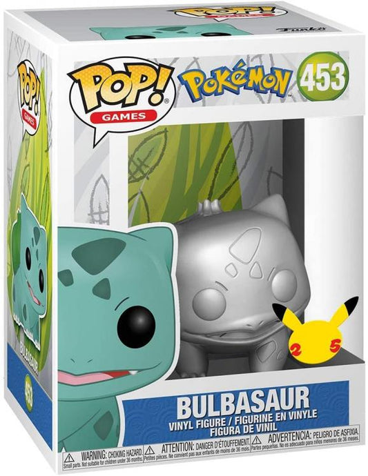 Funko Pop! Games Pokémon (453) Bulbasaur Silber Metallic Vinyl Figur