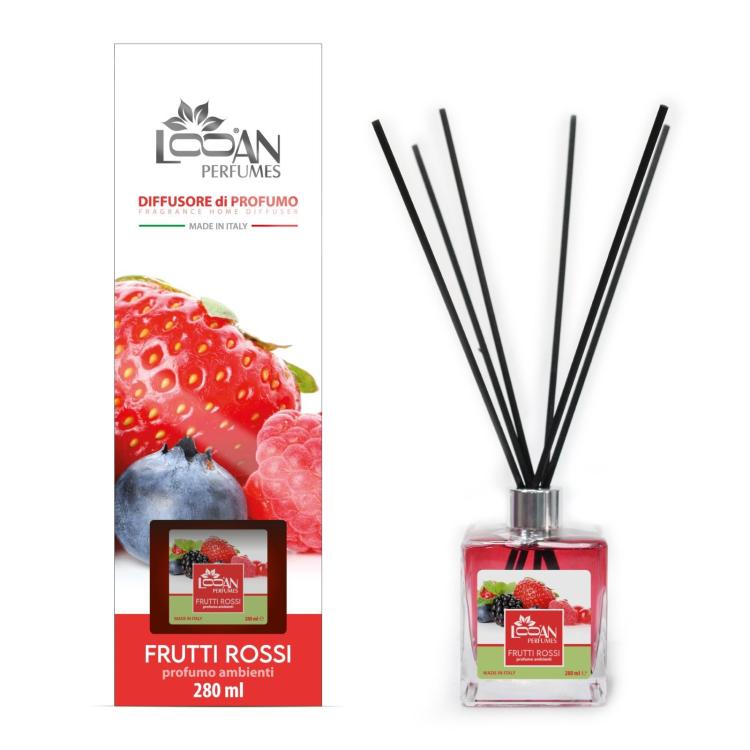 Looan Raumduft Stäbchen 280ml Raumduft Diffusor Rote Früchte