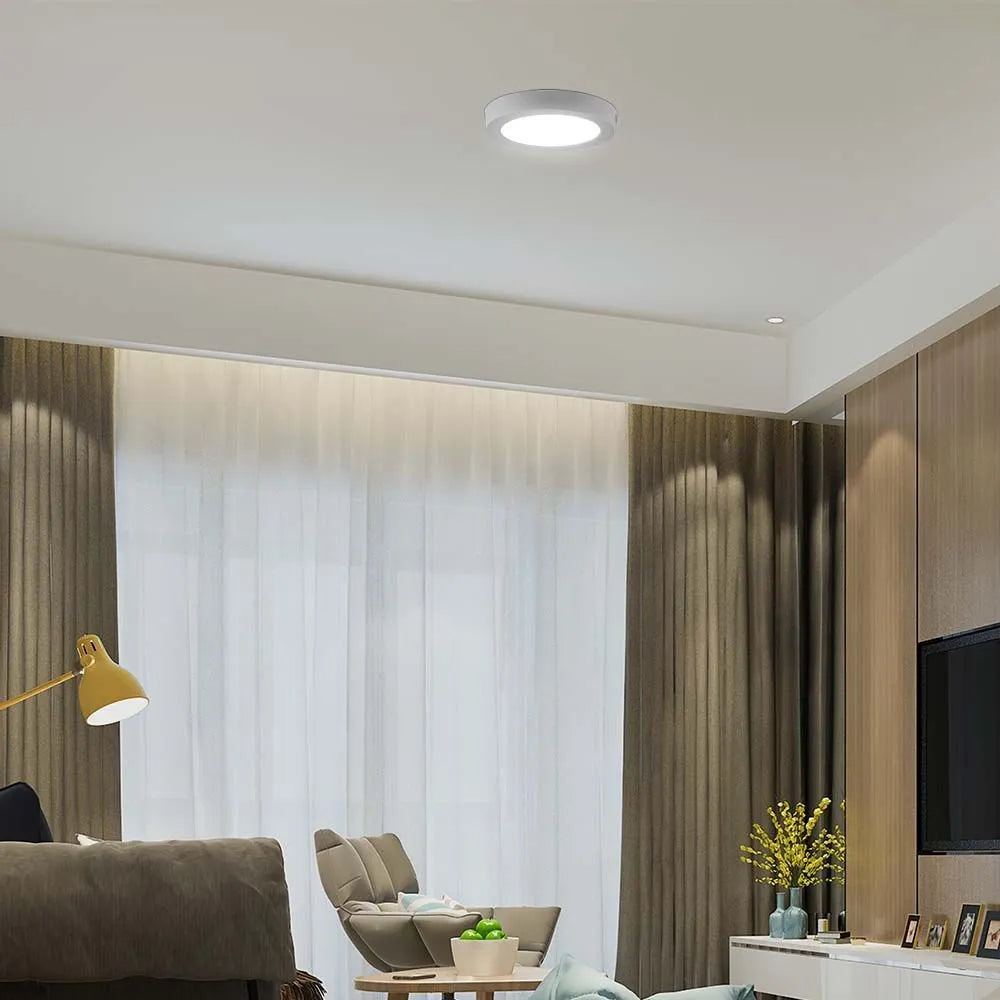 V-TAC 12W runde LED-Deckenleuchte – 6400K, Samsung Chip, weiß