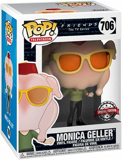 Funko Pop & Tee Friends : Monica W/ Turkey | Action Vinyl Figure + T-Shirt (M)