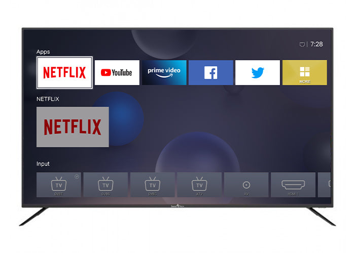 TV Smart 43" 4K LED Dvb-t2/s2 Nero